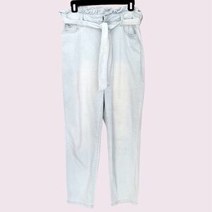 Soho paper bag waist skinny jeans